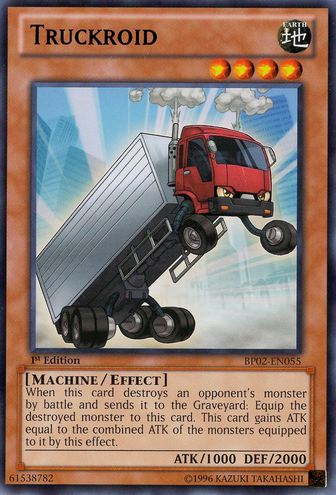 Amazon.com: YU-GI-OH! - Truckroid (BP02-EN055) - Battle Pack 2: War of The  Giants - 1st Edition