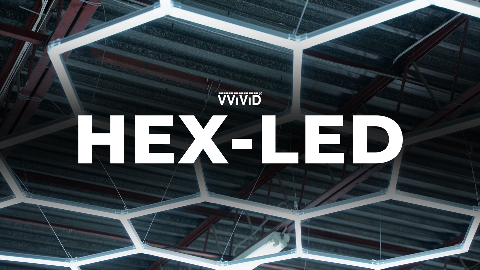 VViViD HEX-LED Modular Garage Lights for Automotive Detailing +