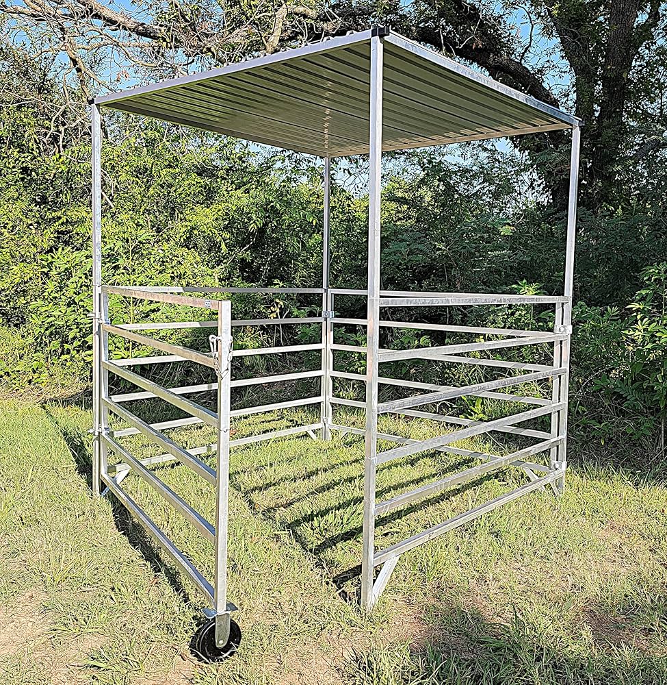 Amazon.com: Aluminum 5 FT X 5 FT STALL KIT with Shade Canopy