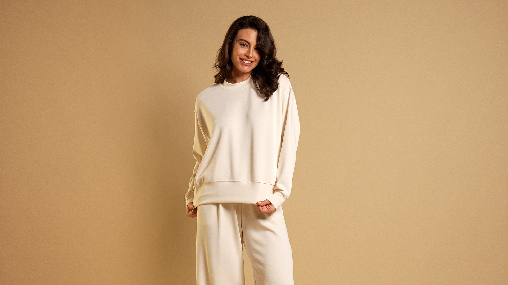 ODODOS Modal Soft Long Sleeve Oversized Sweatshirts for Women High