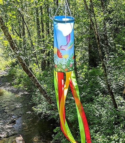 Miniatura 5 de Madrona Brands Decoración duradera para colgar en exteriores con manga de colibrí, patio, patio, hogar, 60 pulgadas