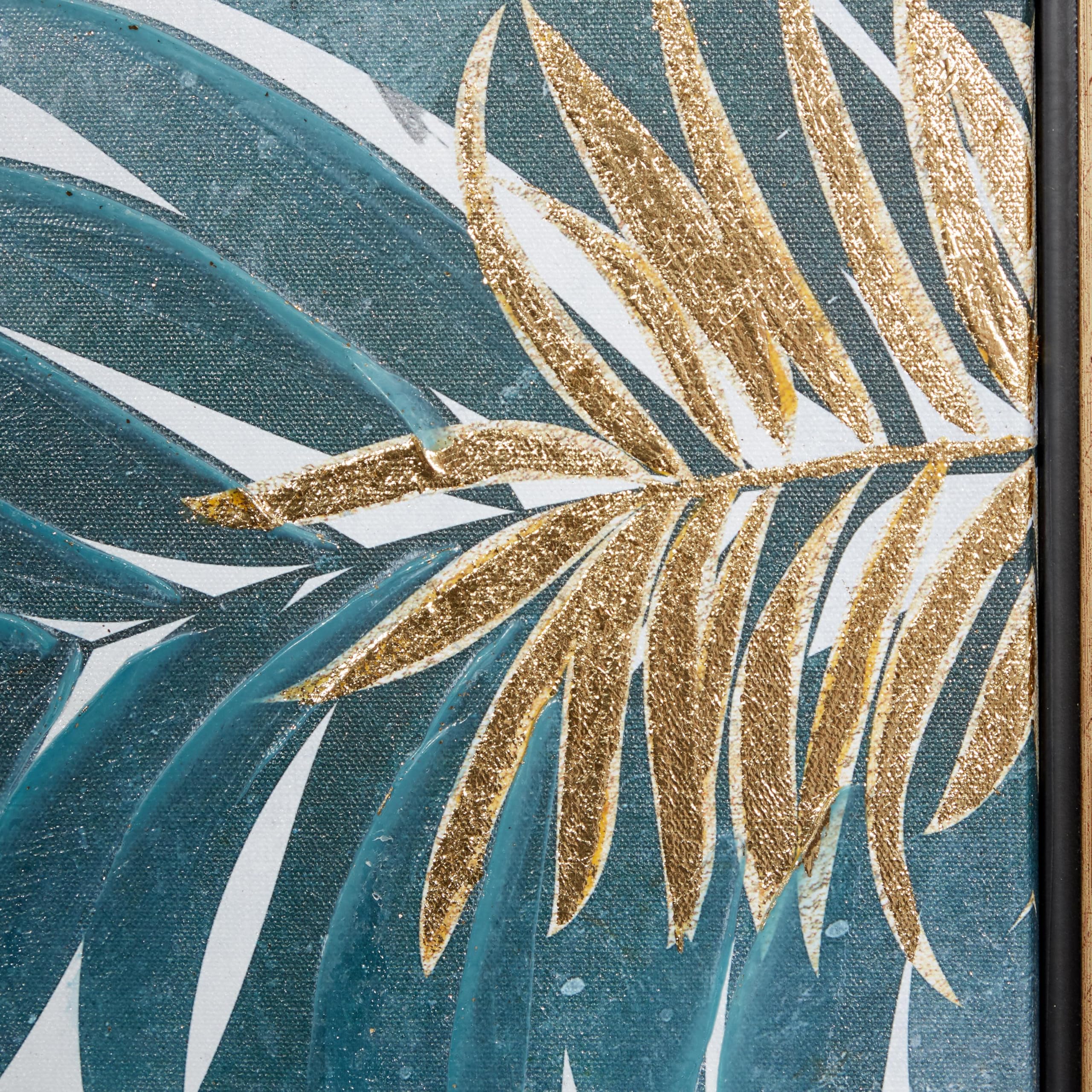 Amazon.com: Deco 79 Canvas Leaf Tropical Framed Wall Art