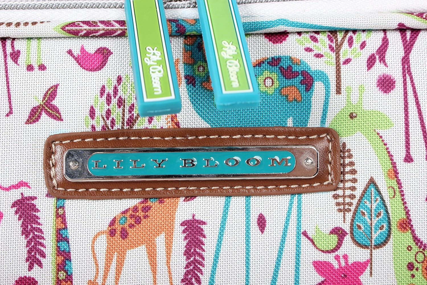 Lily Bloom Design Pattern Carry on Bag Wheeled Cabin Tote (Giraffe Park) - Image 4