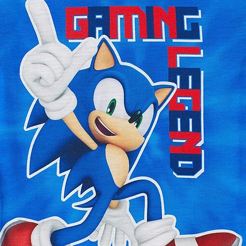 Miniatura 5 de Sonic The Hedgehog Pijamas para niños de 4 piezas para niños, pantalones de pijama y camisas de dormir
