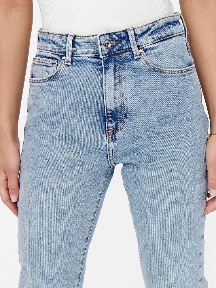ONLY Women's Onlemily Stretch Hw St Ak DNM Cro789noos Jean