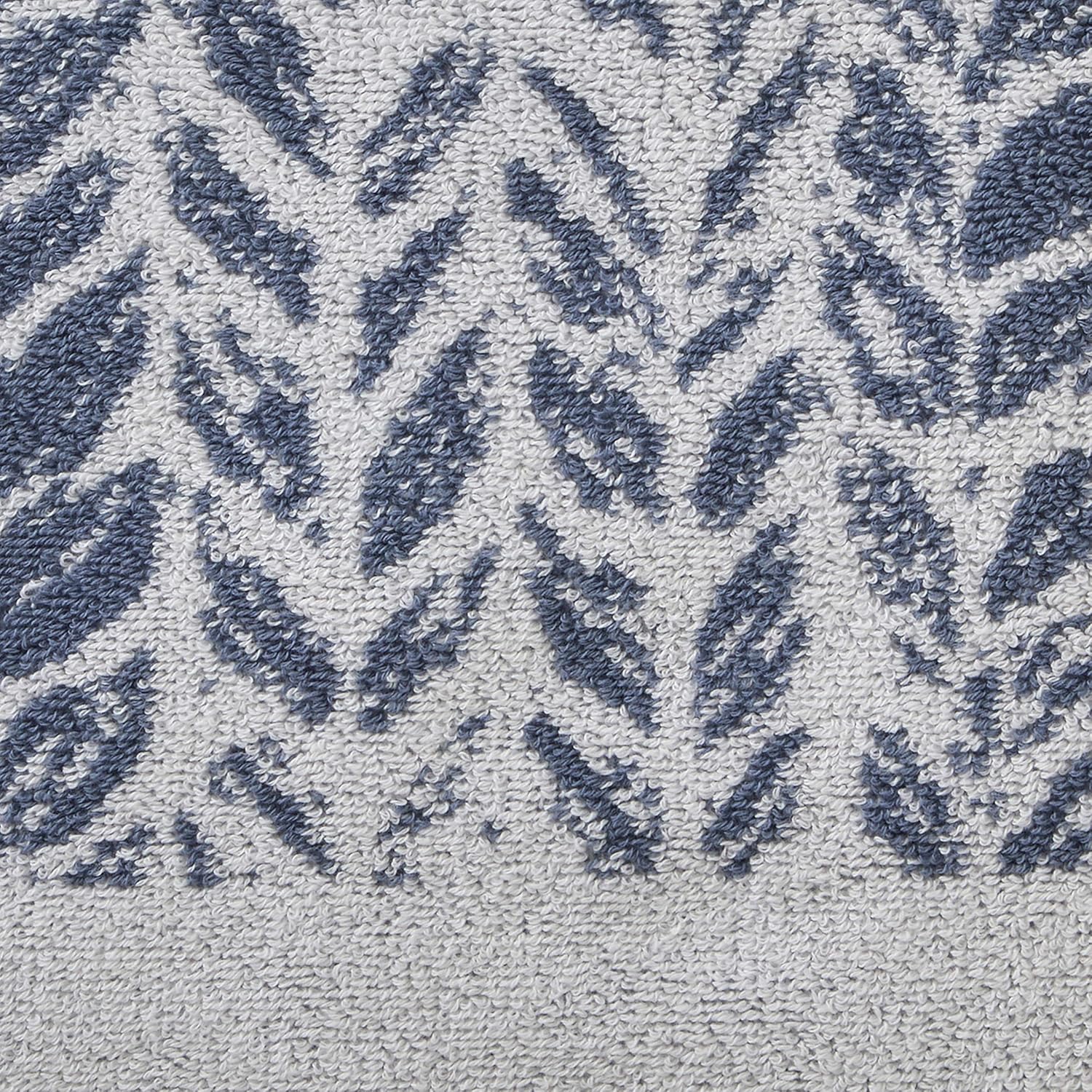 SKL Home by Saturday Knight Ltd. Distressed Leaves Bath Towel,Denim Blue : Home & Kitchen