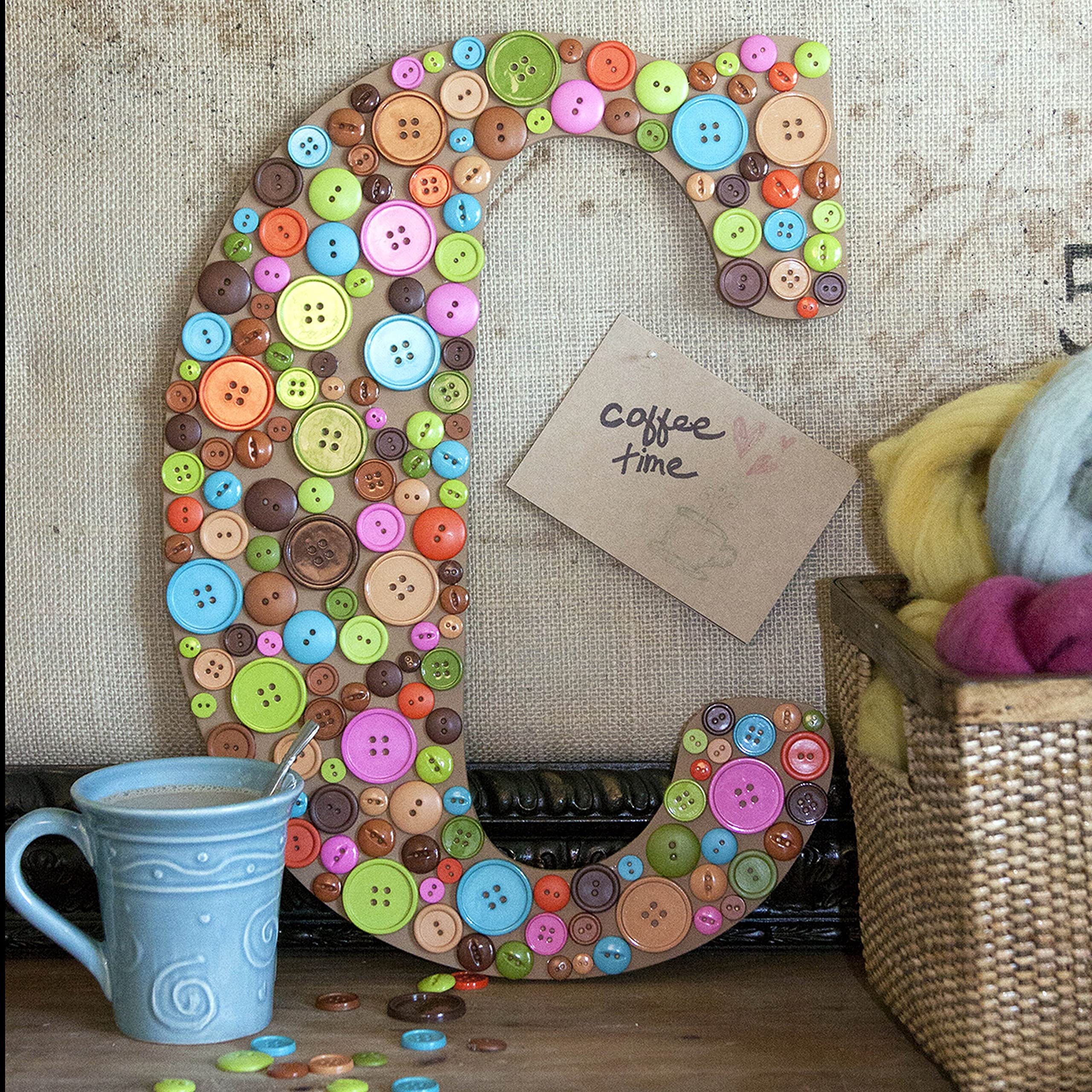 Drewniana litera monogram w stylu vintage, do dekoracji domu, niedokończona drewniana litera vintage, duże inicjały do sypialni lub kuchni, dekoracja ścienna nad łóżeczkiem dziecięcym, żłobkiem lub