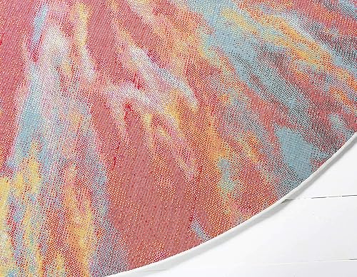 Miniatura 9 de Unique Loom colección Lyon - Alfombra abstracta y moderna, Polipropileno, Multiazul marino.