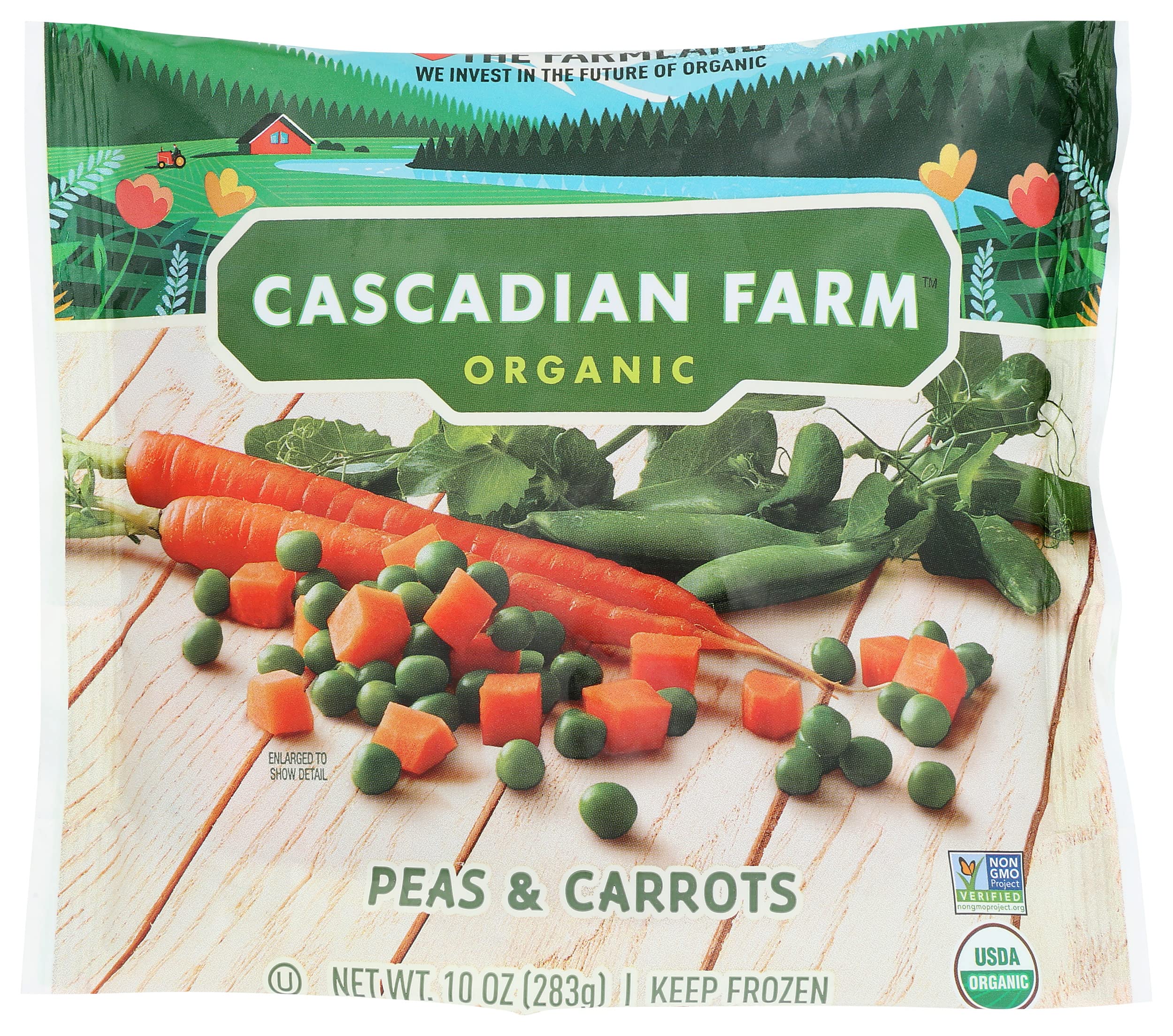 Cascadian Farm, Peas And Carrots Organic, 10 Ounce