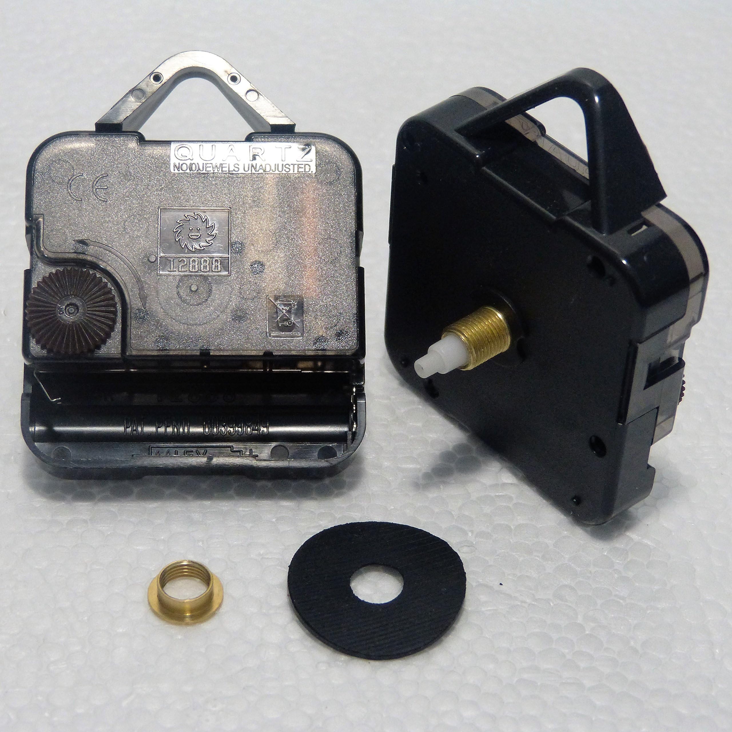 New Replacement Ticking Quartz Young Town 12888 Clock Movement Mechanism Motor - DIY - Fittings - (Medium - 17.5mm Total Spindle Length)