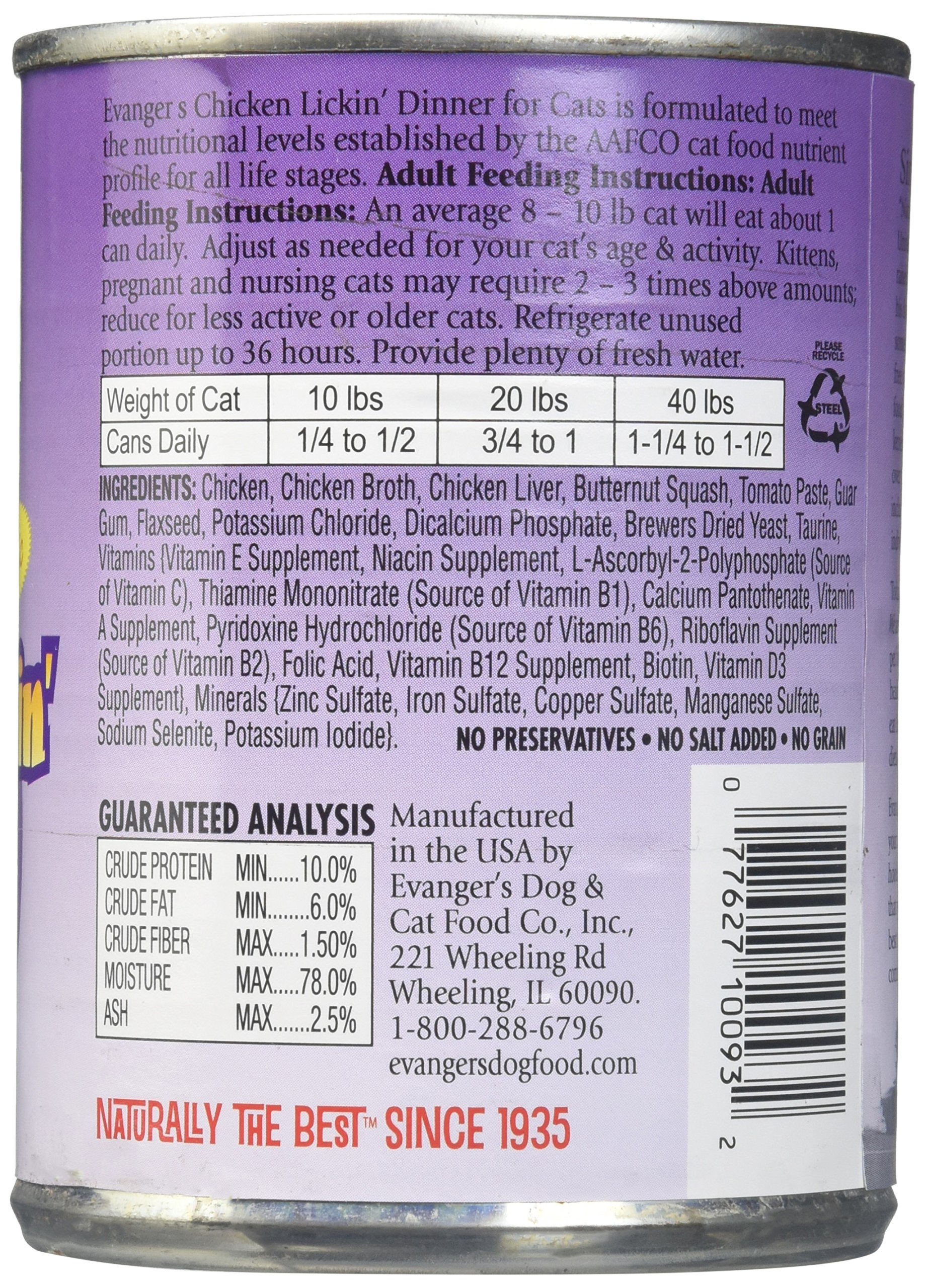 Evanger'S Chicken Lickin' Dinner - 12X13 Oz