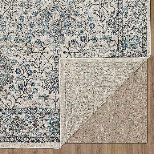 Miniatura 8 de Mohawk Home Bonilla - Alfombra caprichosa de 6 x 9 pies color azul cielo perfecta para sala de estar comedor y oficina