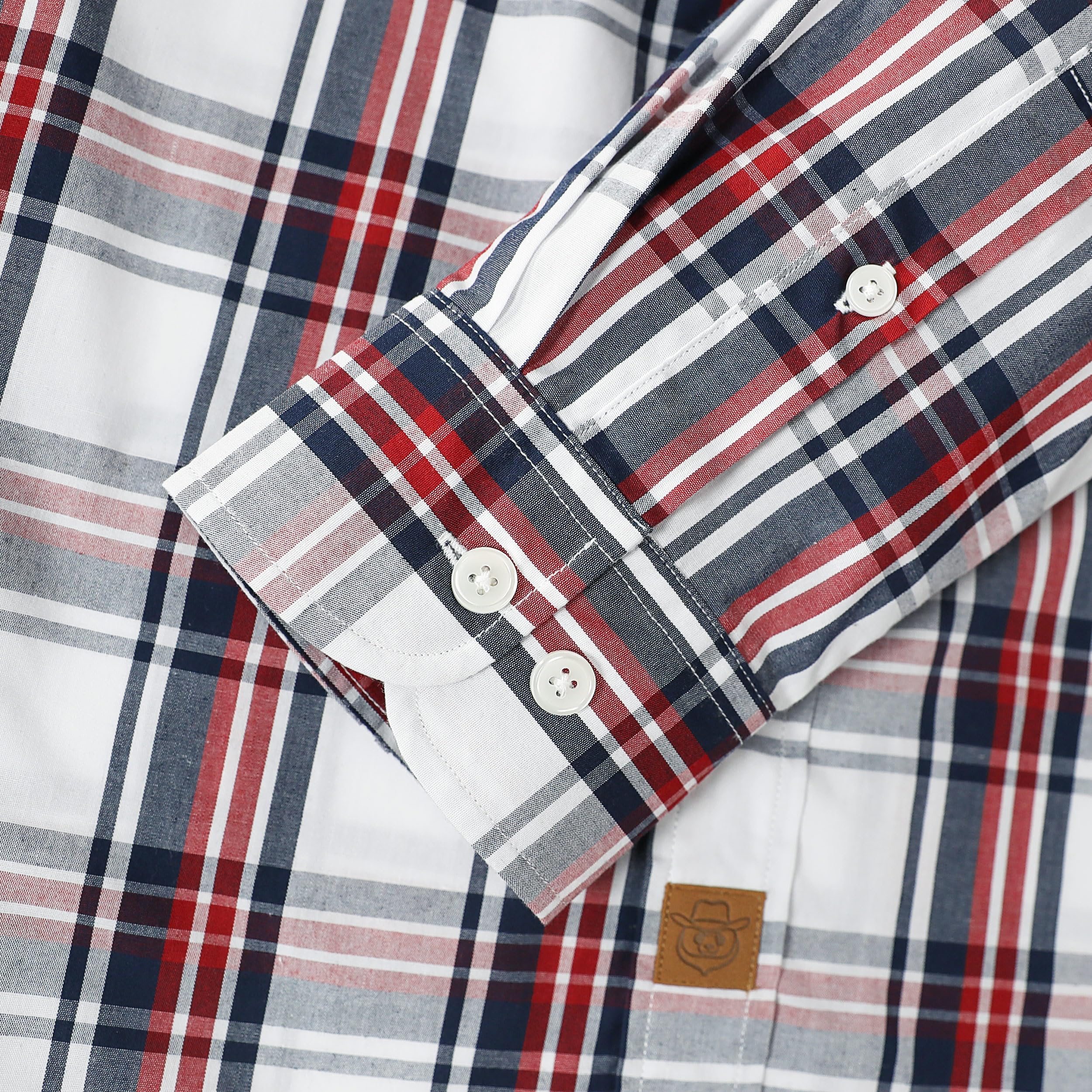 Dubinik® Camicia Uomo Camicia Quadri Uomo Casual Leggero Botton Down Regular Fit Conformate Camicia Uomo Taschini