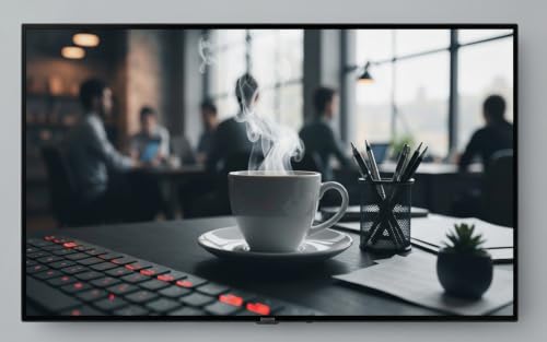 Focus Noise Studio Café Office Keyboard 4K – Fire TV Screensaver – vue 2