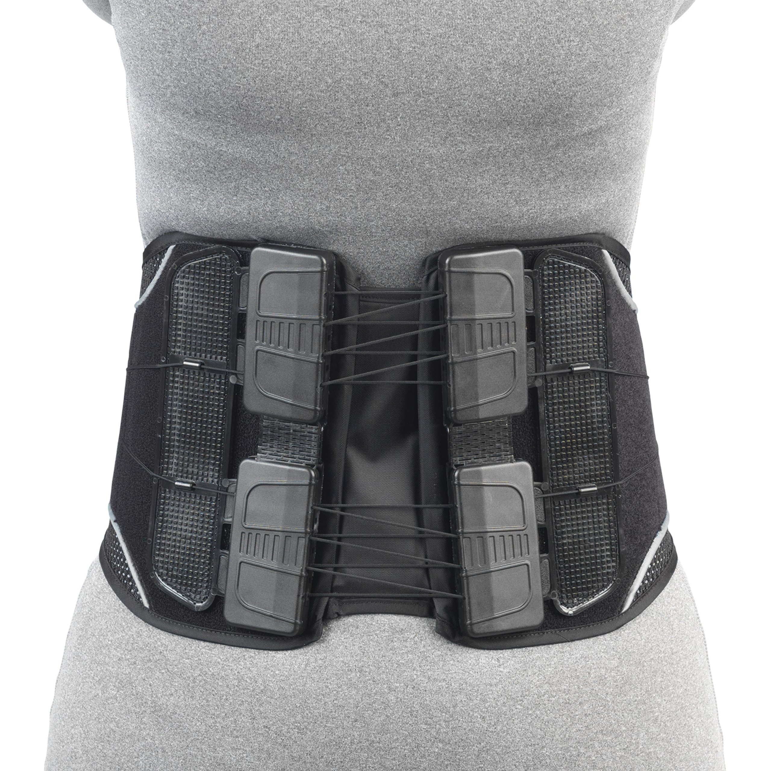 OTC Lumbosacral Back Brace, Adjustable Comfort Pull Maximum Support, Small, Black