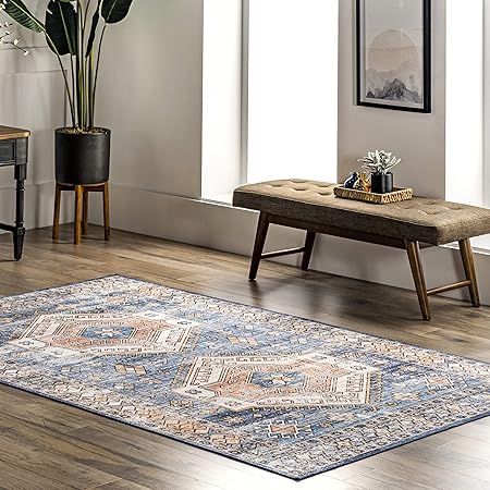 Amazon.com: nuLOOM Mae Tribal Motif Machine Washable Area Rug : Home ...