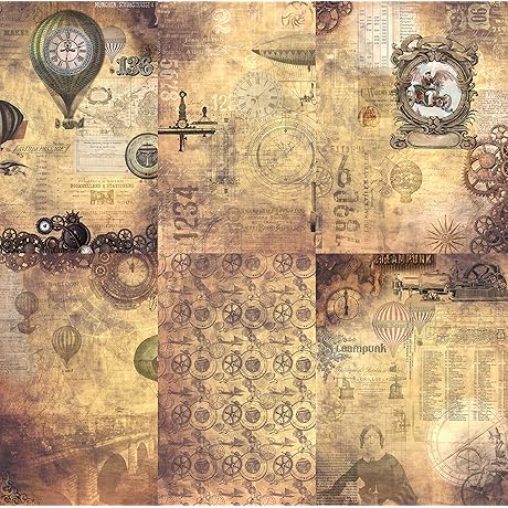 Stencils for Walls: Steampunk Mix Decoupage Mulberry Paper
