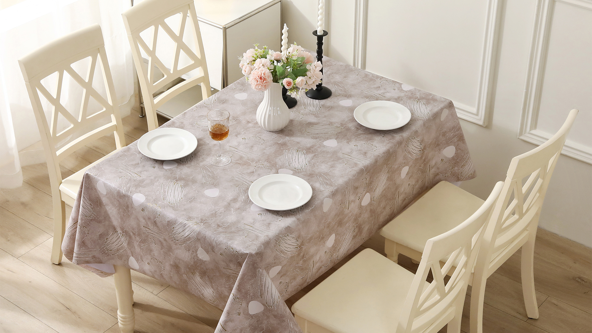 Tovaglia Rettangolare PVC 140x250 Lavabile Antimacchia Motivo 26
