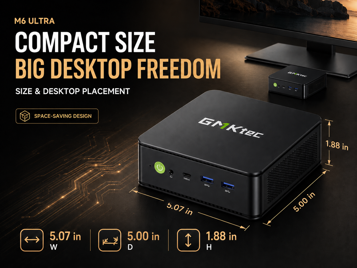 Amazon.com: GMKtec M6 Ultra Gaming Mini PC, AMD Ryzen 5 7640HS