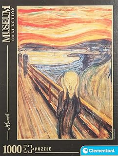 Clementoni 39377-Museum Collection Puzzle for Children and Adults-Munch: The Scream-1000 Pieces, 35 x 4 x 25 centimetres
