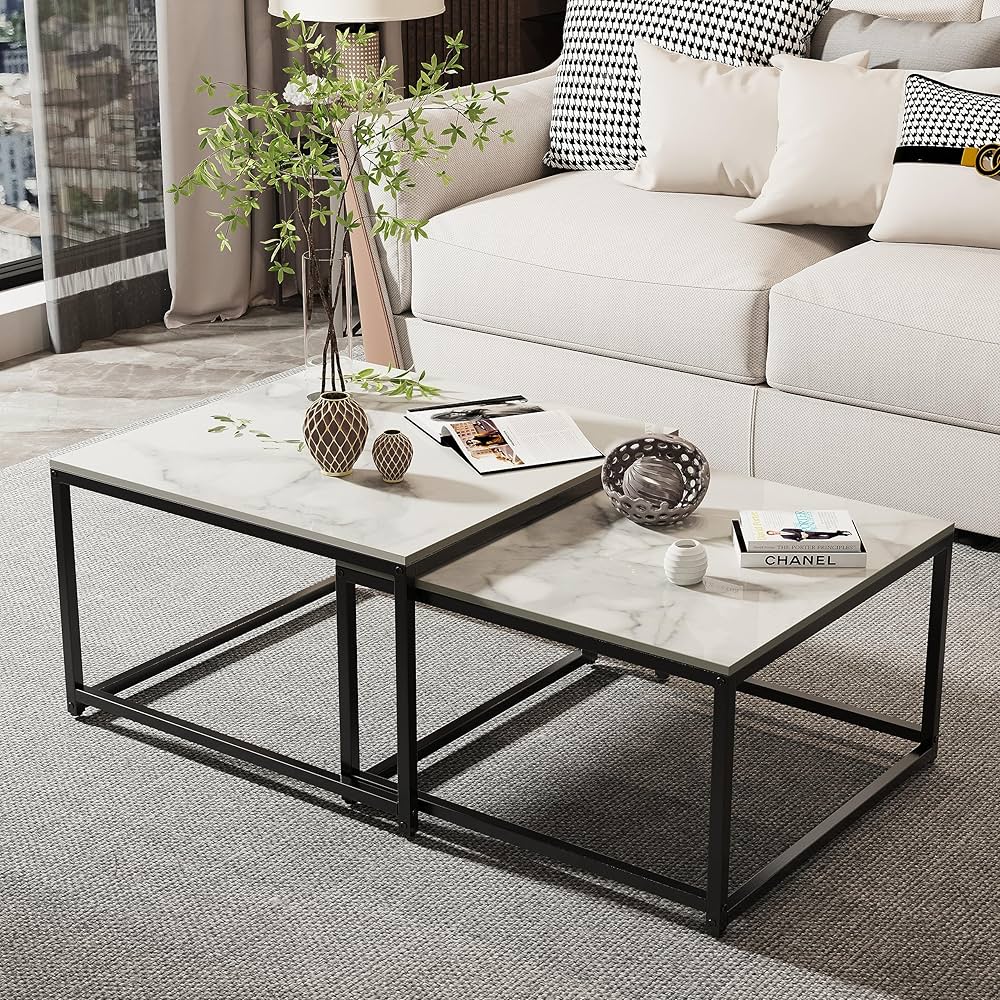 Wisfor Coffee Table Nesting Sintered Stone: Square Nest