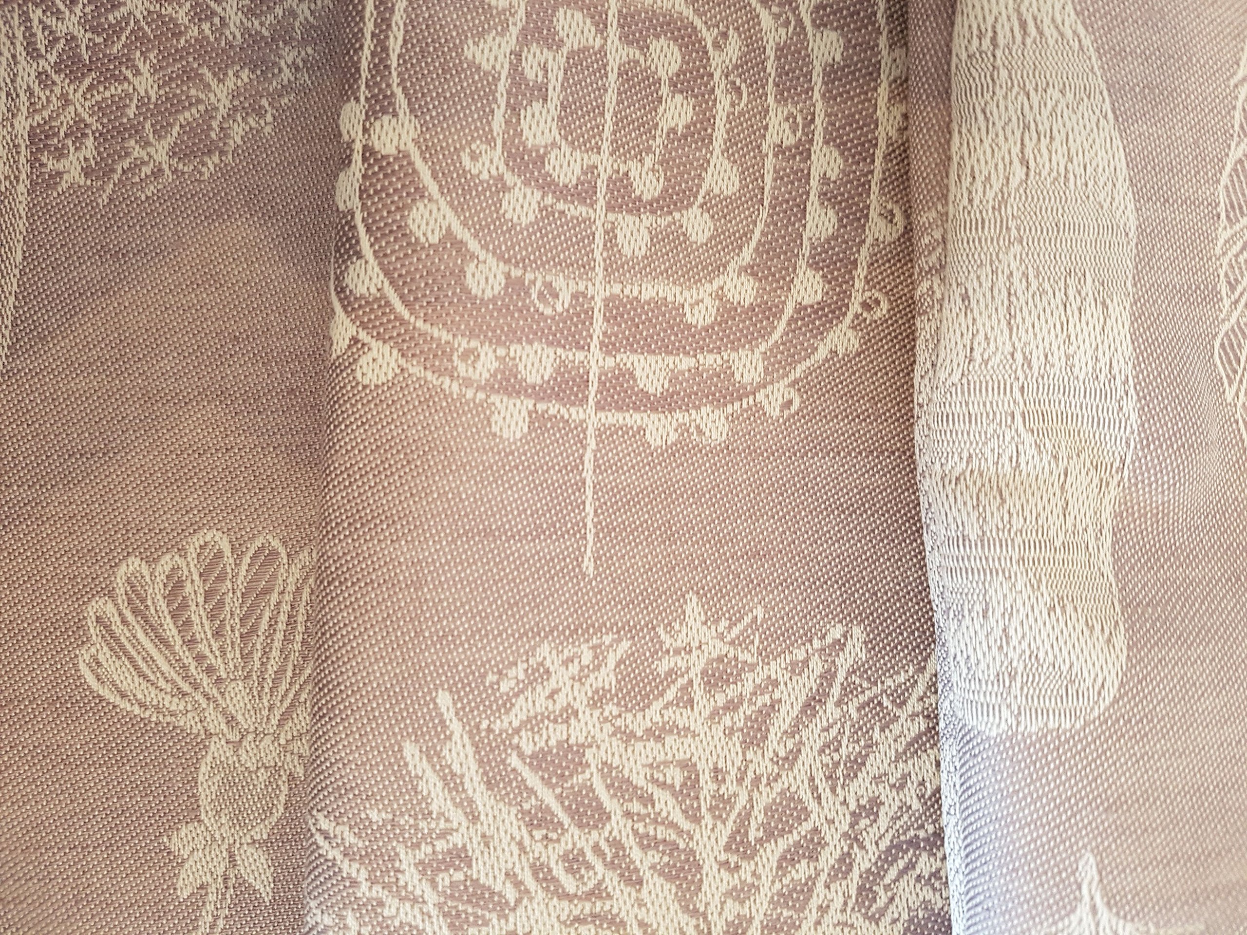 Set di 3 strofinacci in misto lino, 50% lino, 50% cotone, 48 x 70 cm, colore viola