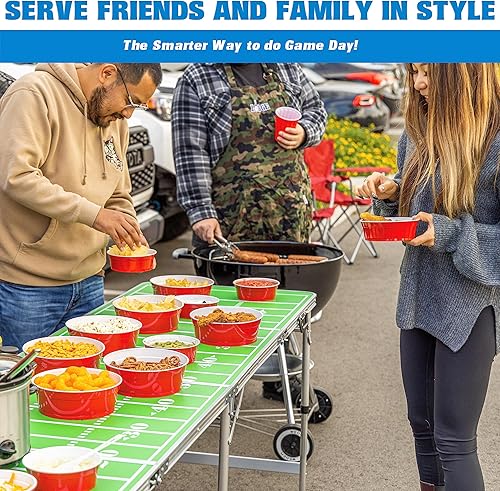 Miniatura 10 de GoBig Red Party Cup Bowls - 30 Large Disposable Plastic Bowls