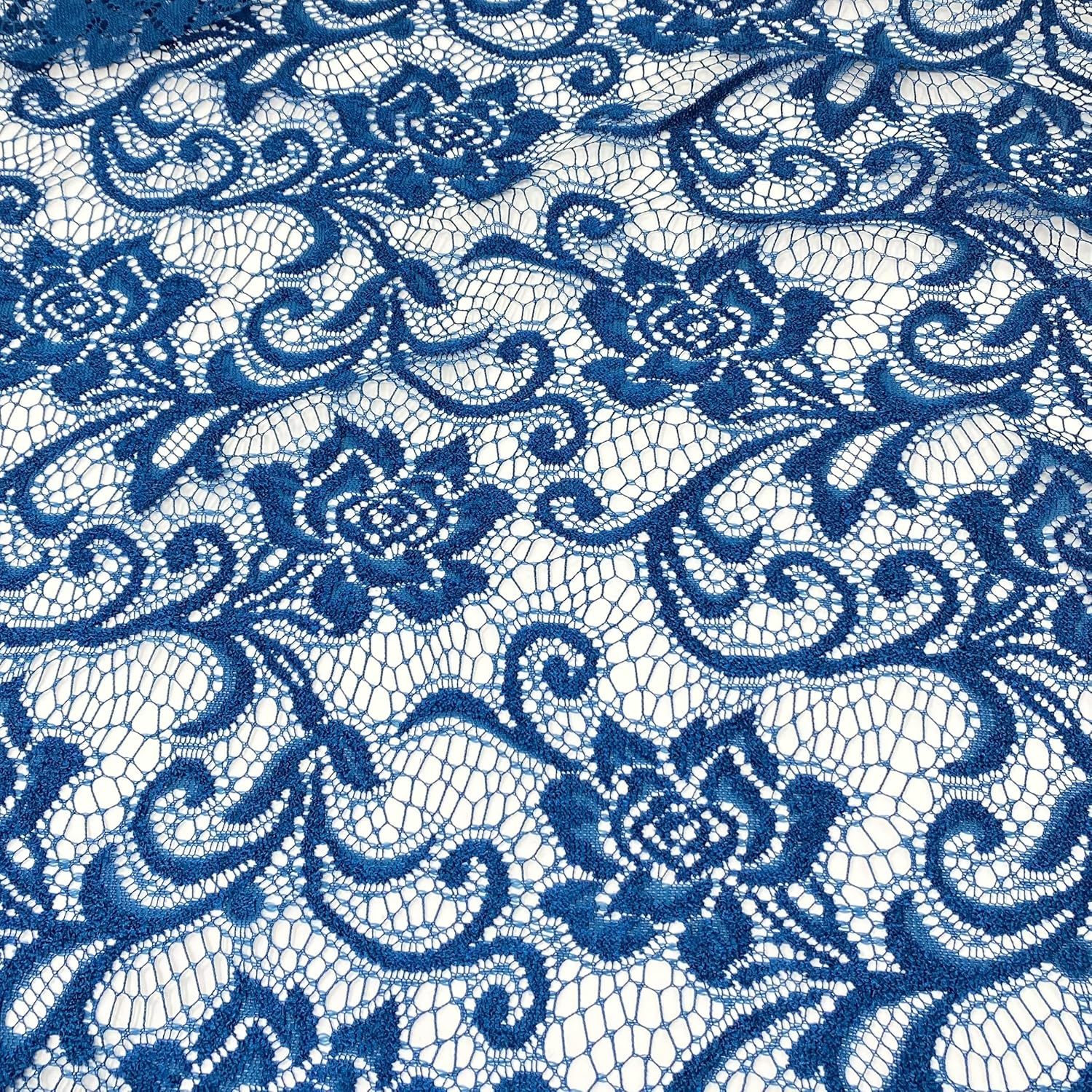 PLM Chenille Lace 3D by Elotex International Fabric (Teal)