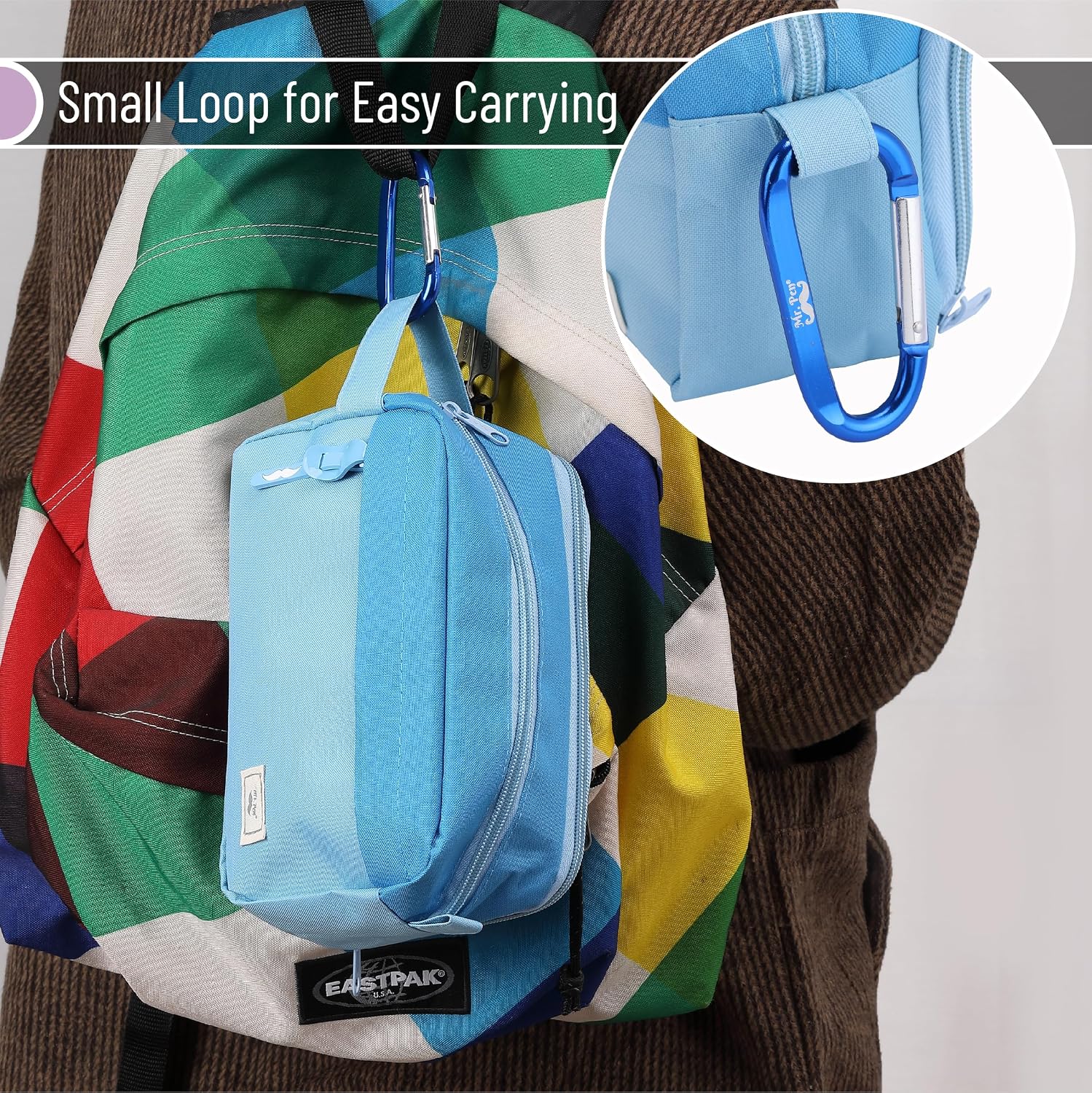 - High Capacity cil Case, Large cil Pouch with 3 Compartments and 2 Pockets, Large cil Bag with Smooth Zipper, Cute cil Case Pouch Organizer, School Supplies for Teens thumbnail