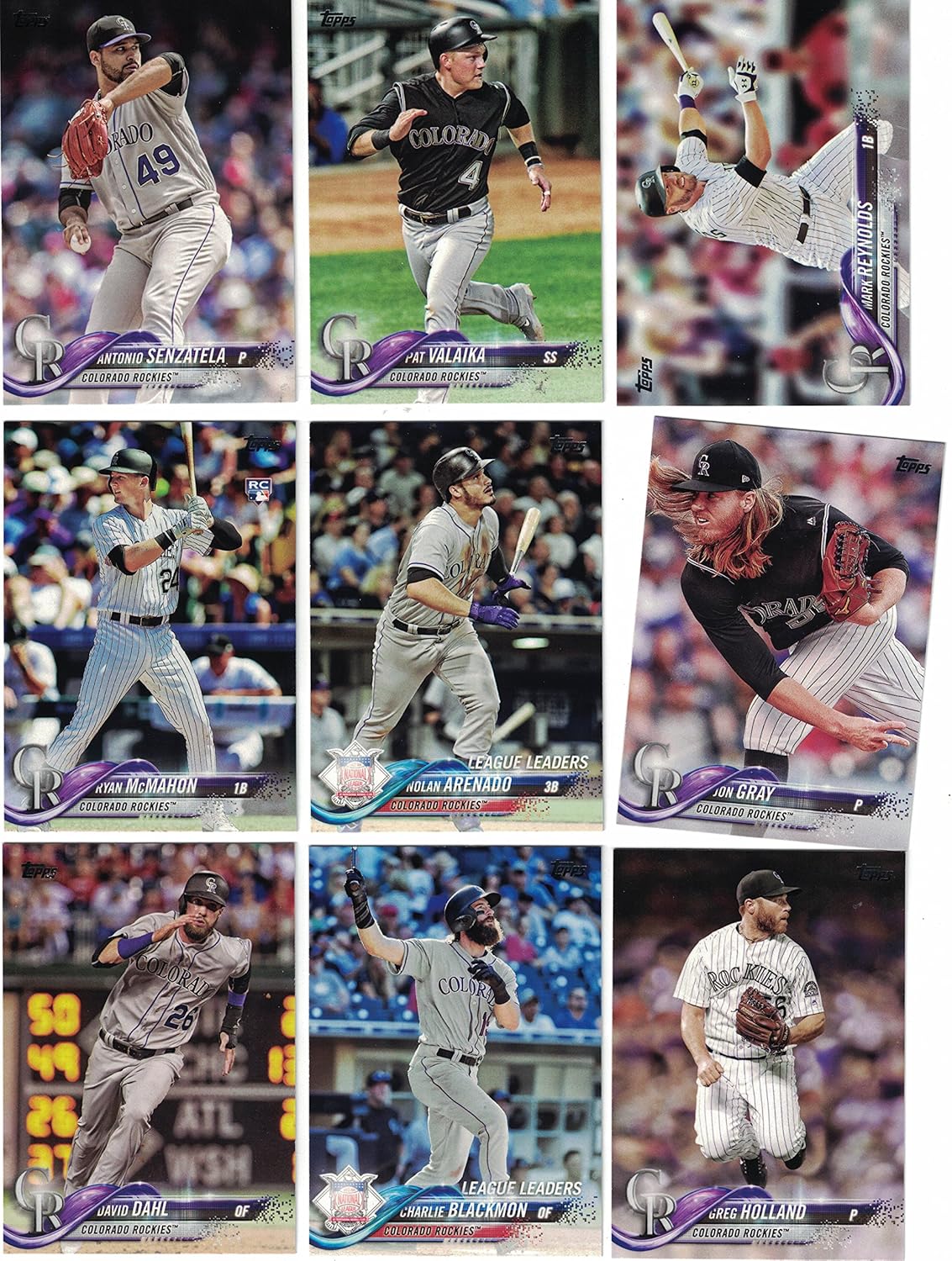 Colorado Rockies/Complete 2020 Topps Rockies Baseball Team Set! (20 Cards Series 1&2) PLUS 2019, 2018 and 2017 Topps Rockies Team Sets Series 1 and 2!