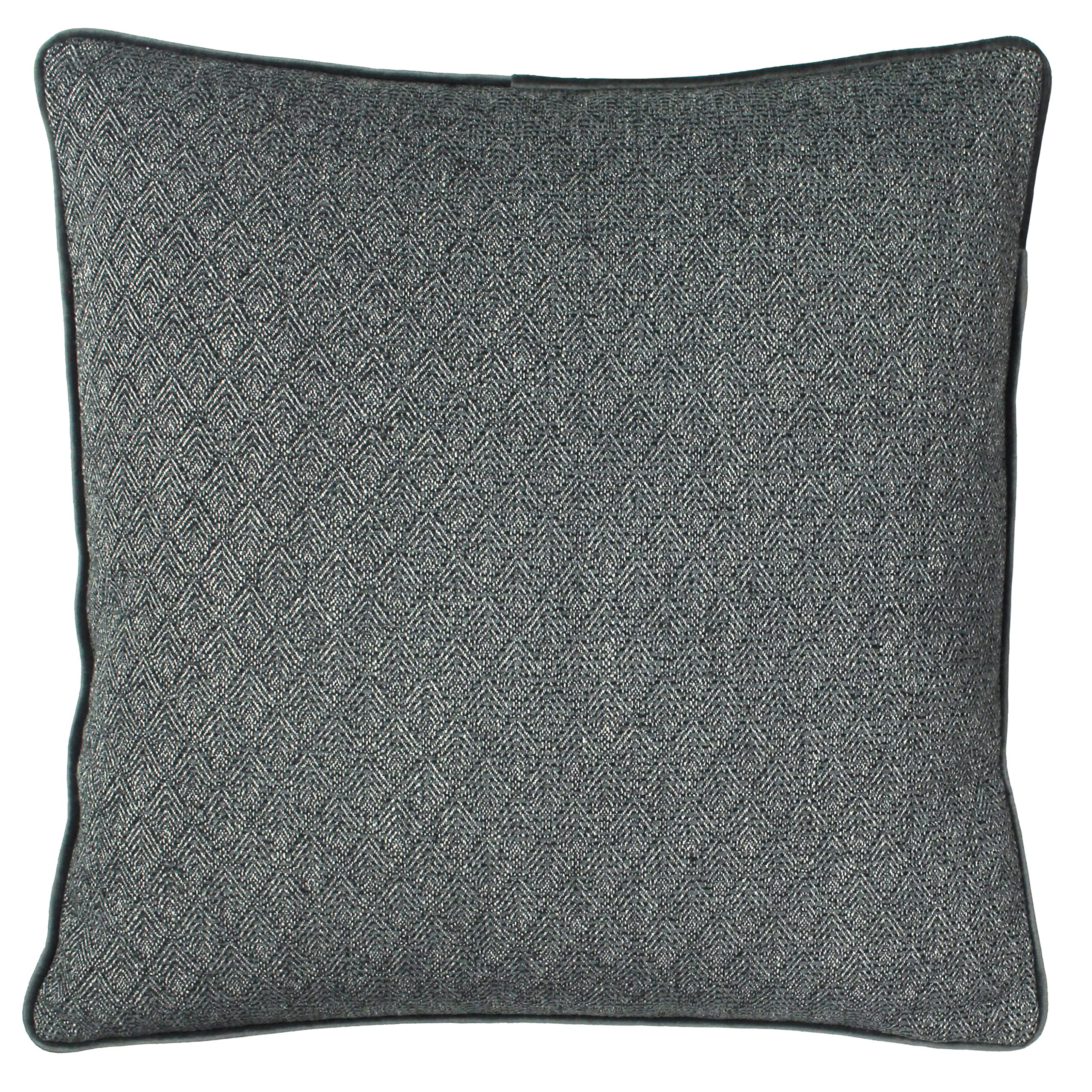 Paoletti Geometric Cushion Grey 45 cm x 45 cm Velvet