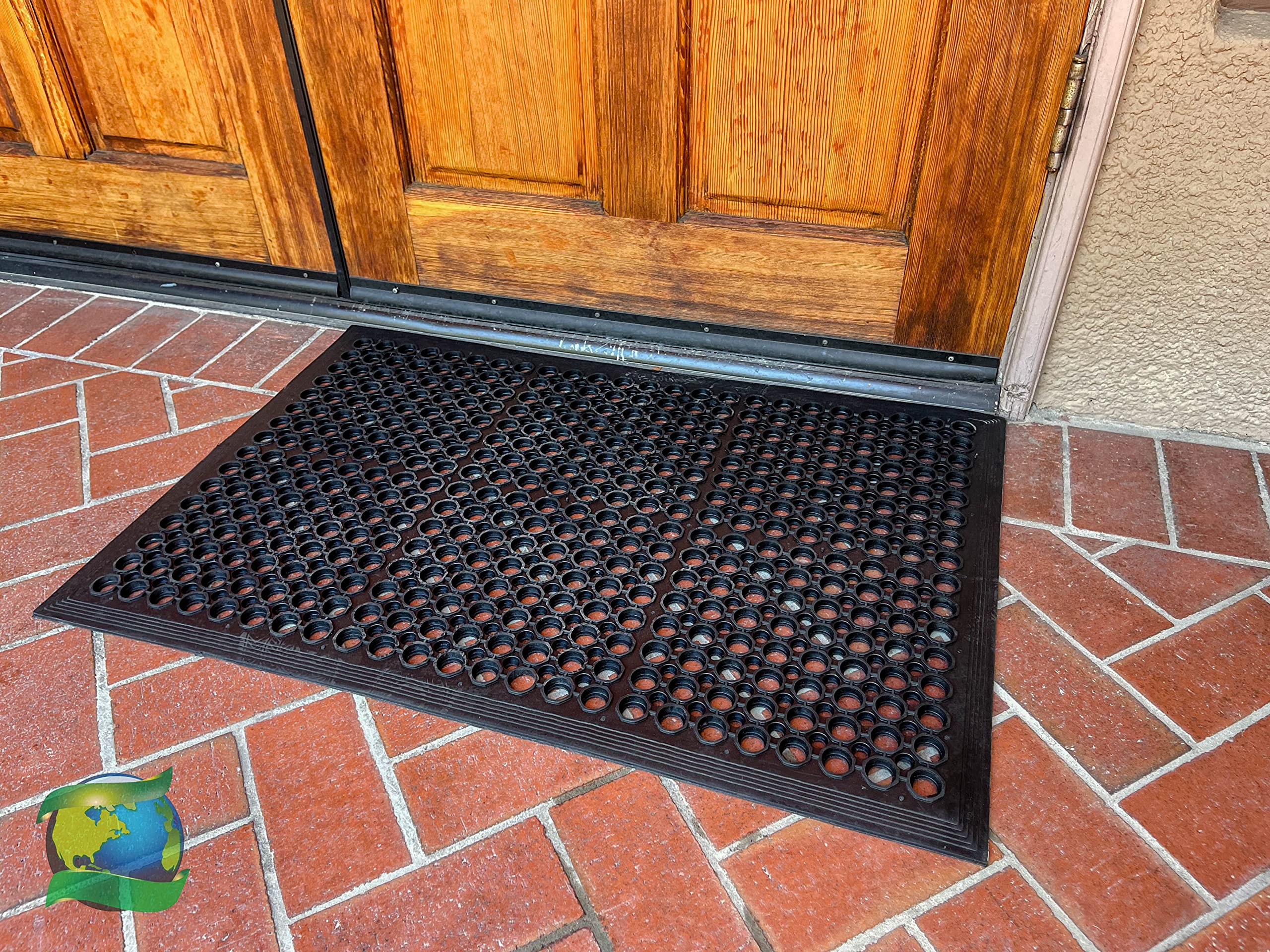 envelor hogar y jardín Durable antifatiga Restaurante Bar de Drenaje de Goma Alfombrilla de Suelo (24 x 36 cm)