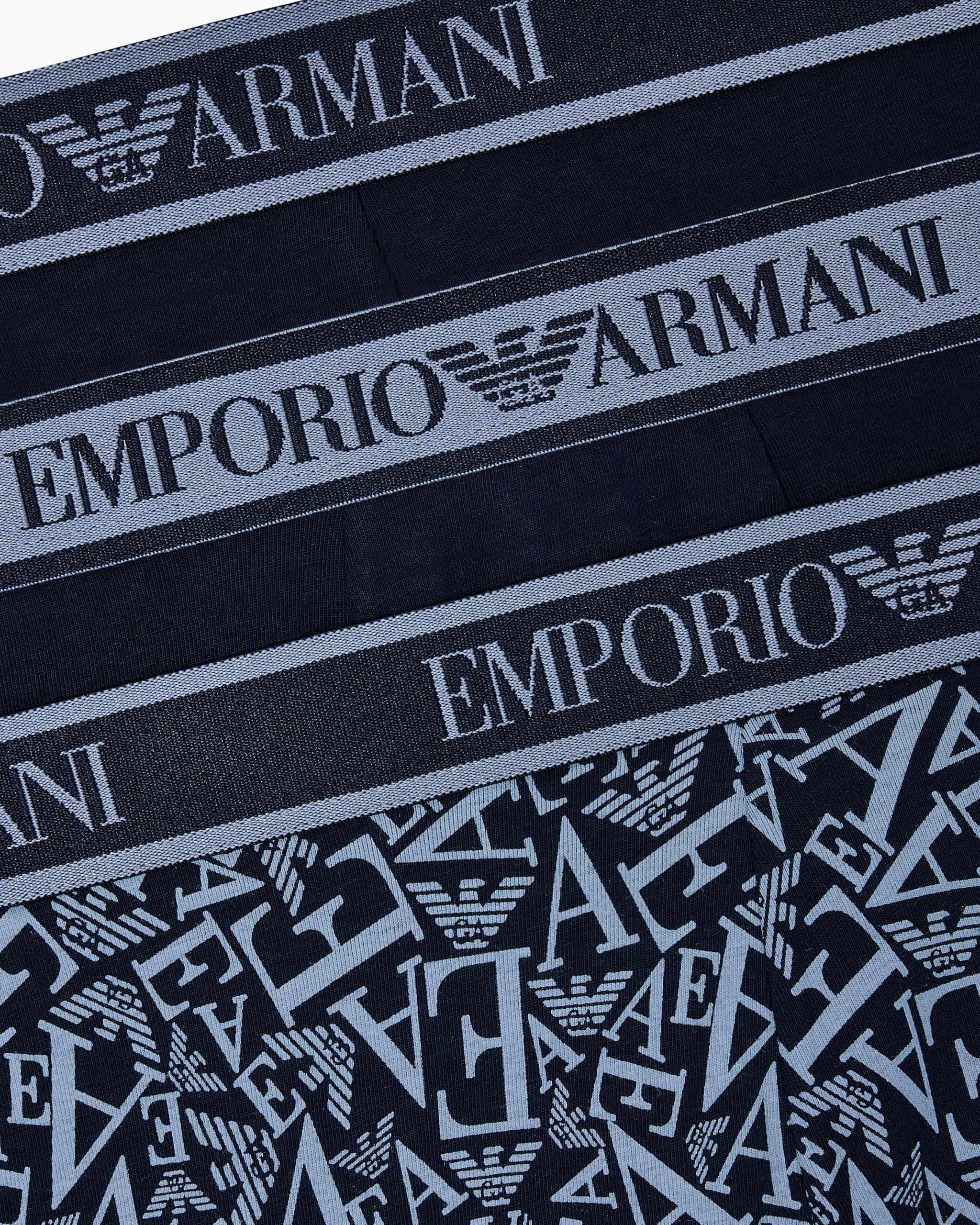 Emporio Armani Herren Core Logoband 3-Pack Trunk Badehose (3er Pack)