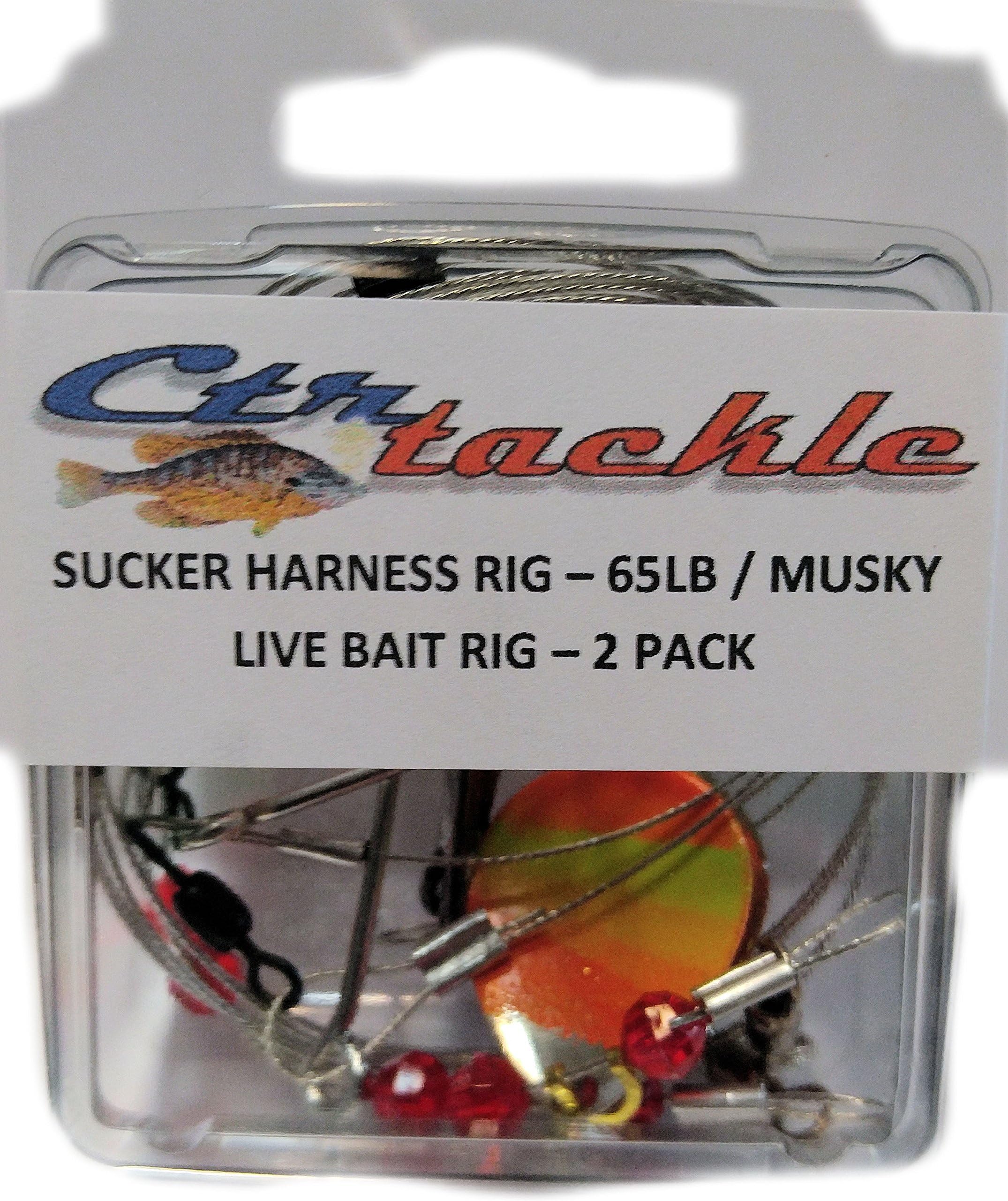 CTR Quick Strike Musky #65 Sucker Bait Harness Rig - 2 pack