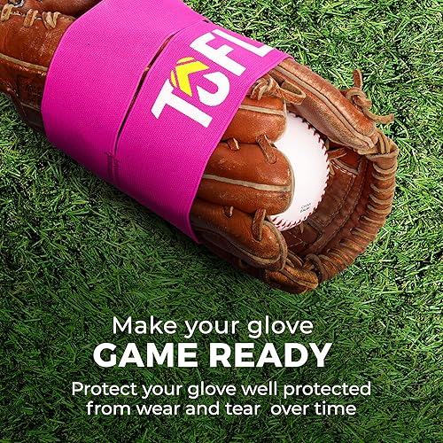 Miniatura 4 de TOFL Guante de béisbol Banda elástica de alta calidad para una forma perfecta del guante, rotura y mantenimiento Taquilla de forma para sóftbol