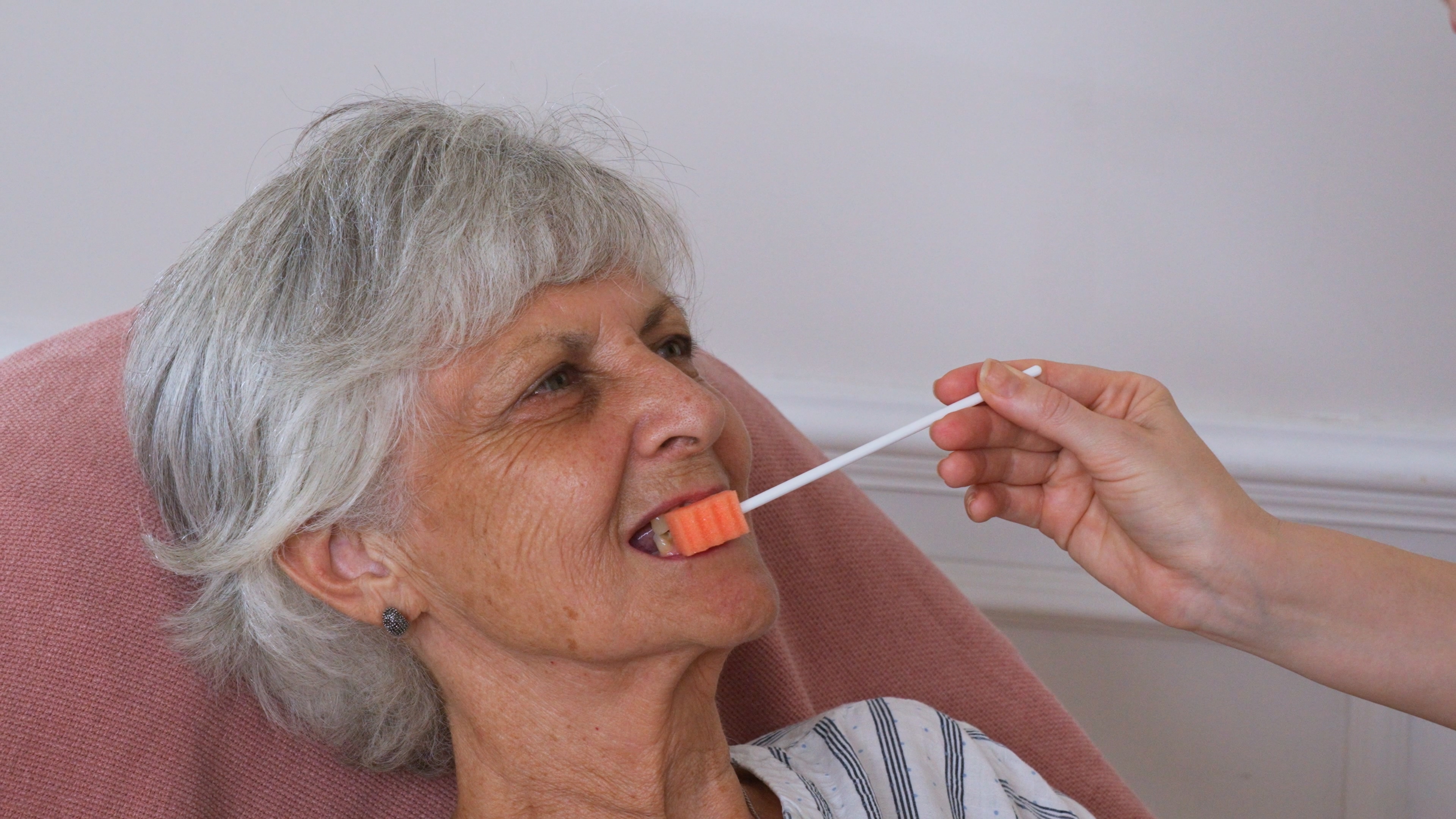 Safety Oral Care Swabs 100 PCS, Gum-Protective Mouth Swabs for Elderly, Individually Wrapped
