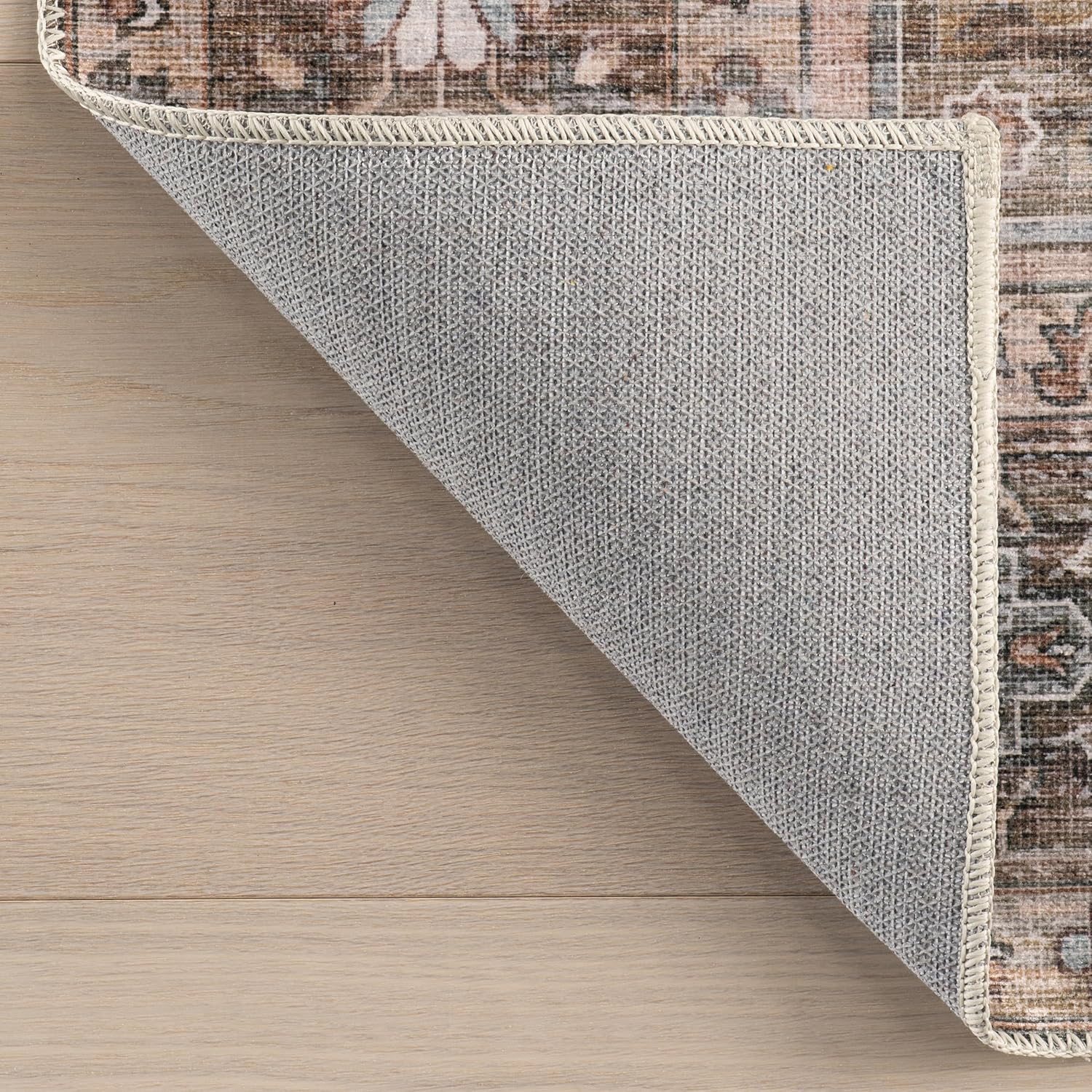 Nuloom Kalaya Medallion 8' x 10' Machine Washable Area Rug for Living Room Bedroom Dining Room, Light Brown