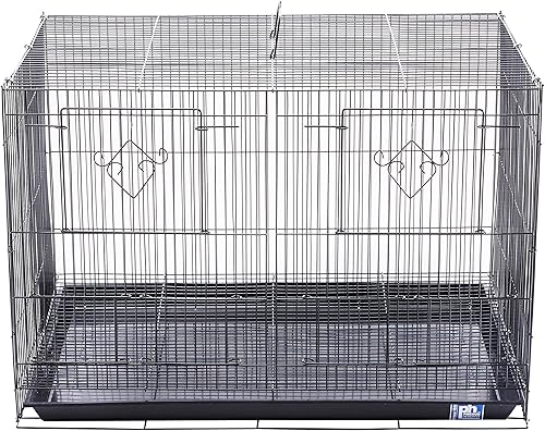Miniatura 2 de Prevue Hendryx SPF063 - Jaula de vuelo dividida, color negro