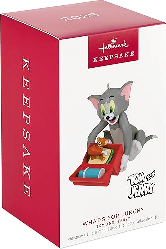 Miniatura 3 de Hallmark Keepsake Adorno de Navidad 2023, Tom y Jerry Qué hay para el almuerzo, Regalos para niños