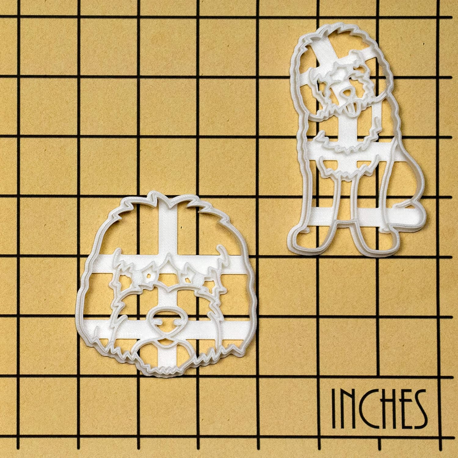 Set of 2 Goldendoodle cookie cutters, 2 pieces - Bakerlogy