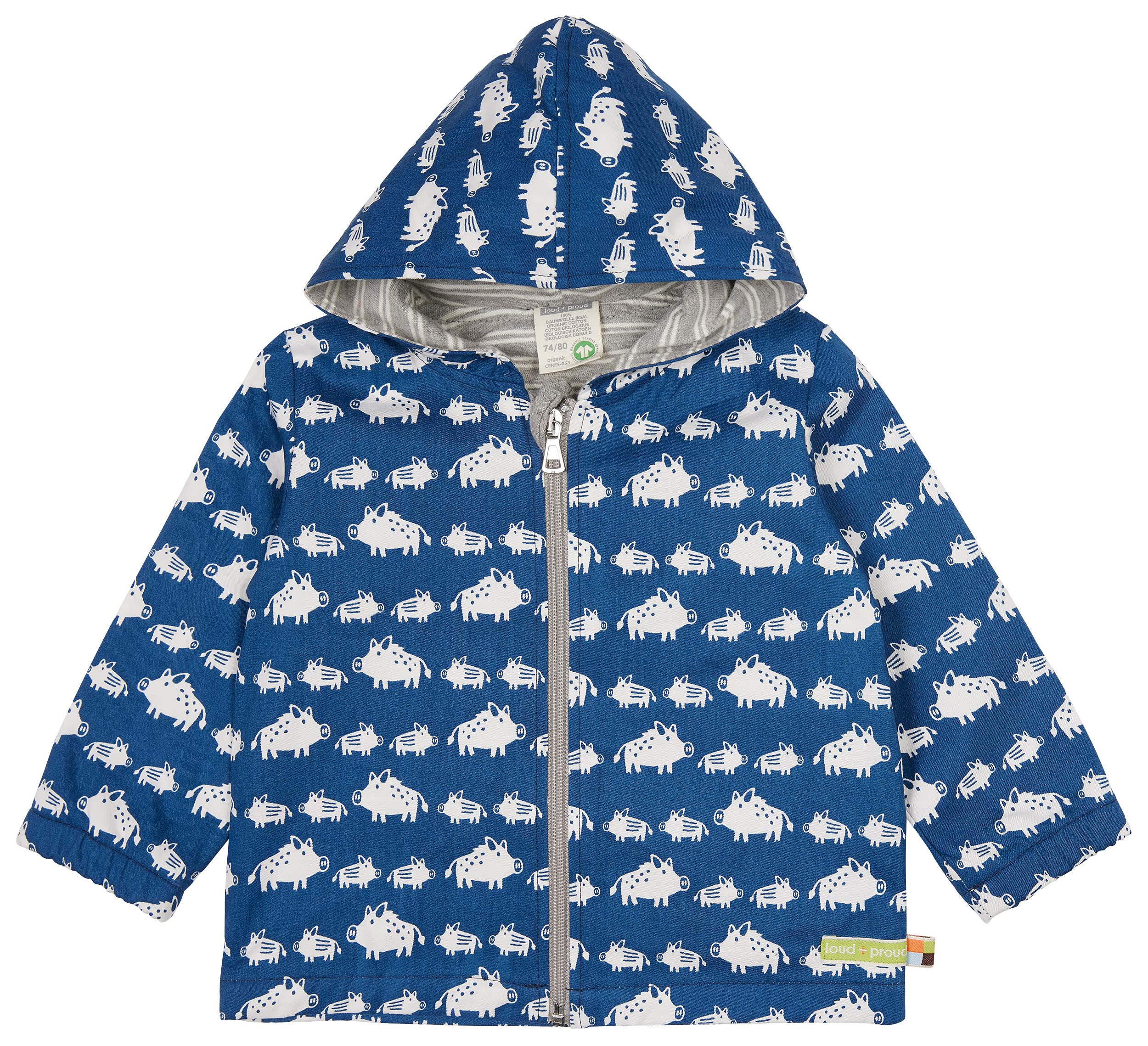 Unisex Kids Wasserabweisende Jacke, Gots Zertifiziert Transitional Jacket