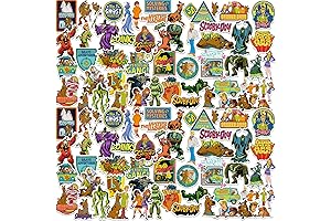 Scooby-Doo Vinyl Fun Stickers for Kids and Adults - Variety Pack of 100
