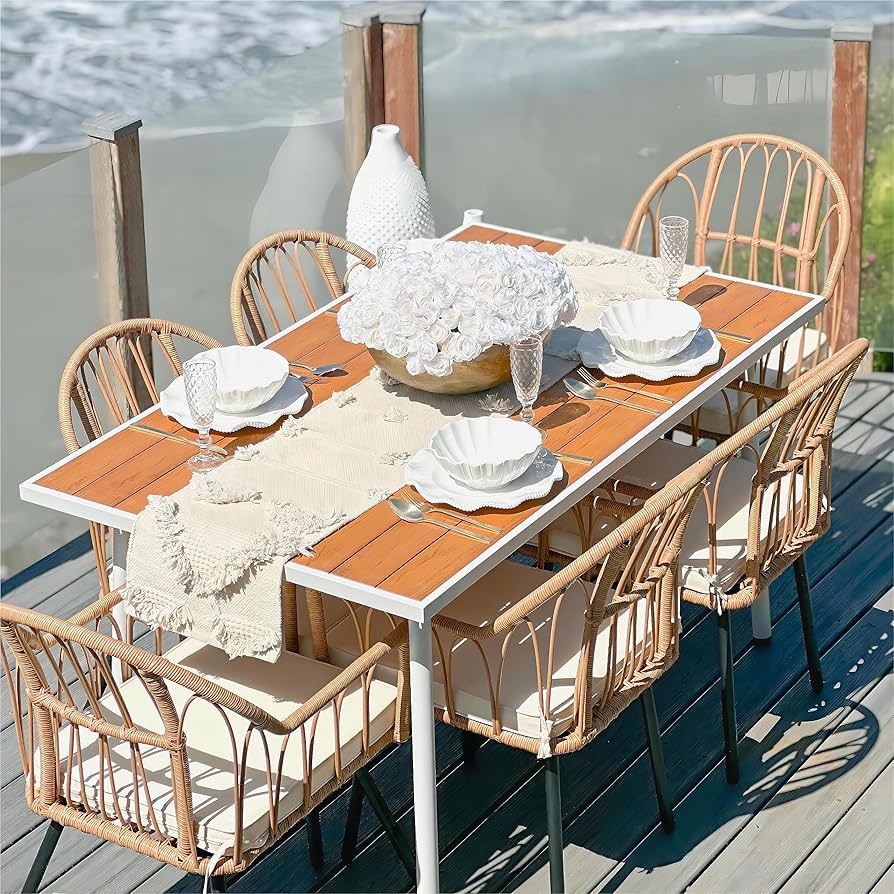 テーブル・チェア・ハンモック SBS TABLE TOP (COFFIN) coyote Amazon.com: YITAHOME 7 Pieces Outdoor Patio Dining Set