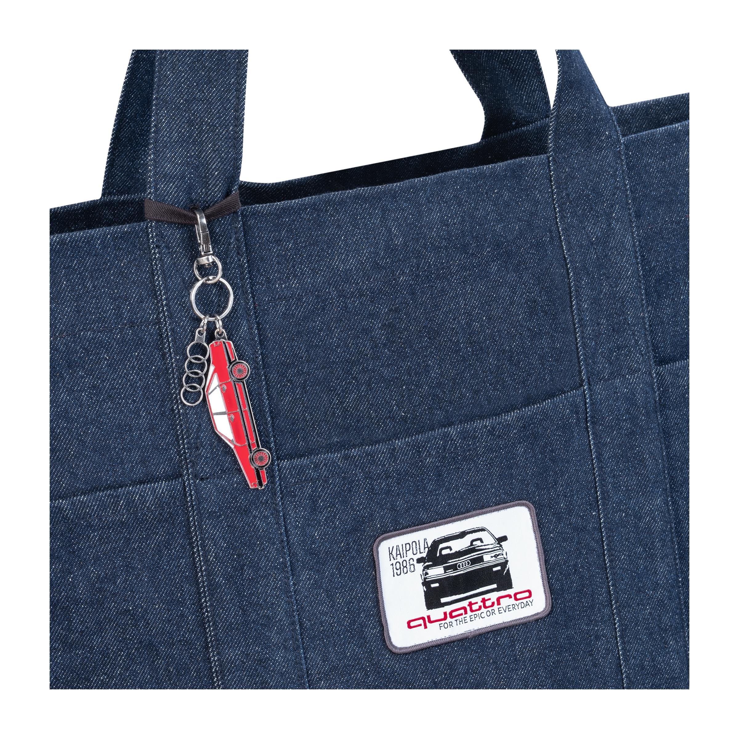 Audi 3152501000 Shopper Tragetasche Quattro Kaipola 1986 Tasche Einkaufstasche, blau