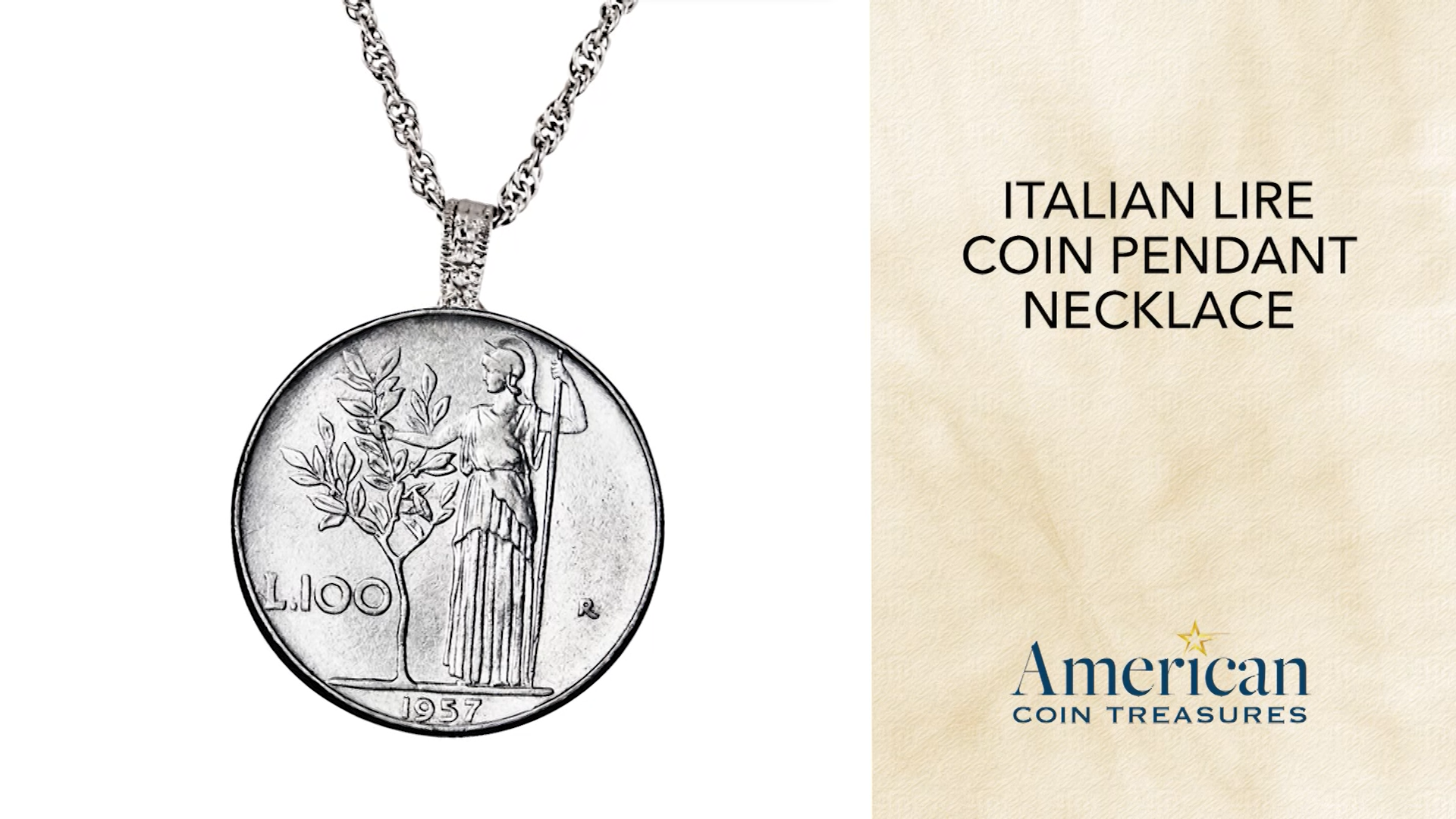Amazon.com: American Coin Treasures Italian Lire Coin Pendant