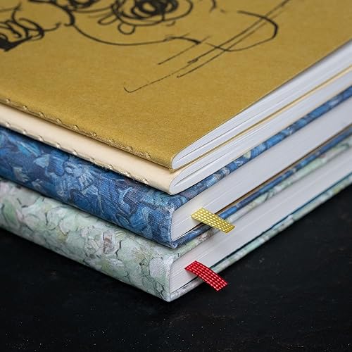 Miniatura 6 de Moleskine SKQP316VANGOGH Notebook, Vincent Van Gogh Cayer Journal, Set of 2, Horizontal Ruled, Large Size (W x H x H) 5.1 x 8.3 inches (13 x 21 cm)