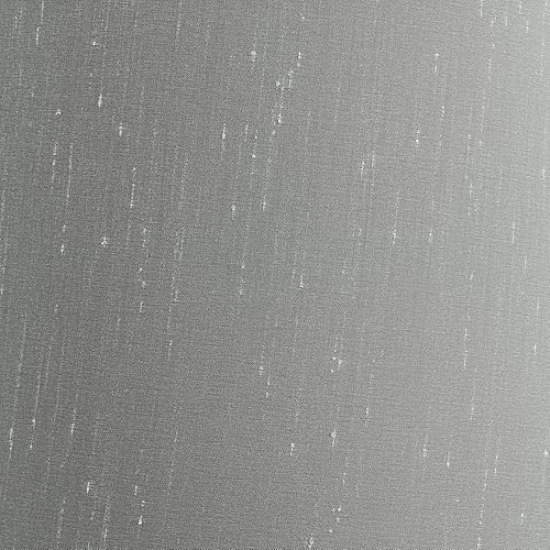 Miniatura 2 de Juego de 2 pantallas cónicas para lámpara de tambor gris platino, medianas, 13 pulgadas, parte superior x 14 pulgadas inferior x 10 pulgadas de alto