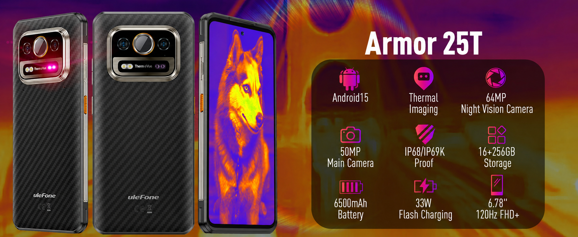 Amazon.com: Ulefone Armor 25T 4G Rugged Phone, Thermal Imaging