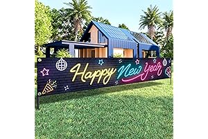 KatchOn Happy New Year Yard Banner | Happy New Year Banner | NYE Decorations