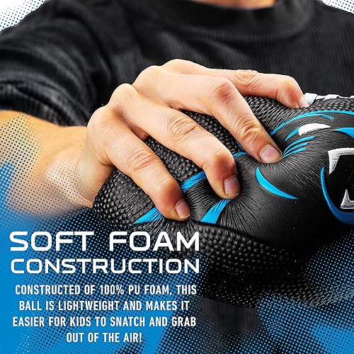 Miniatura 10 de Franklin Sports NFL - Balones de fútbol de espuma suave para todos los equipos de la NFL, fútbol juvenil de 8.5 pulgadas + juegos de bomba de aire,